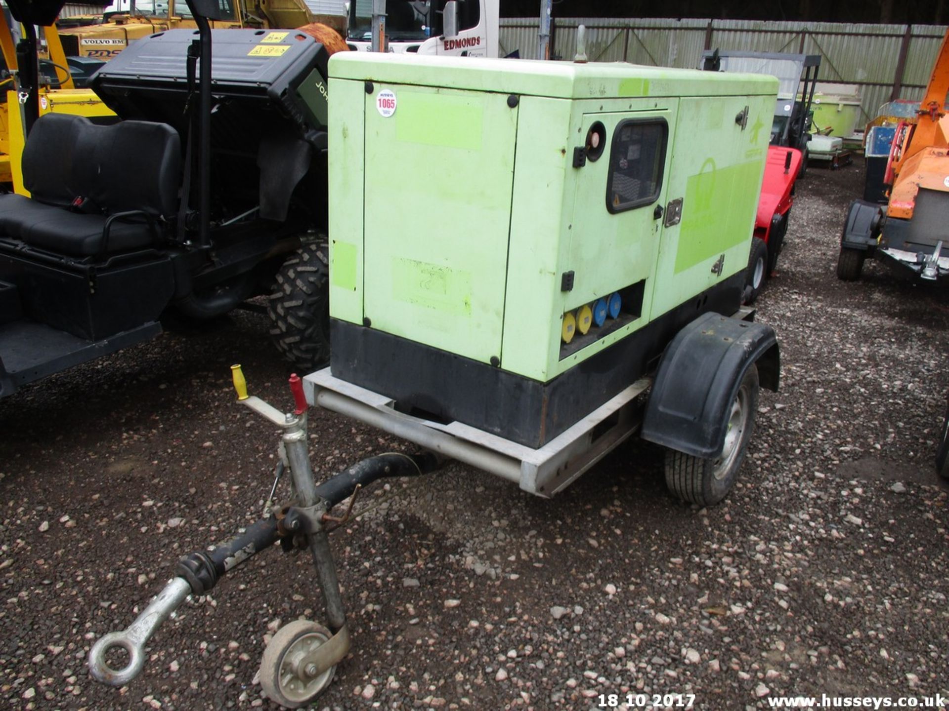 10 KVA 240/110V GENRATOR 4 CYLINDER PERKINS ENGINE 11082HRS