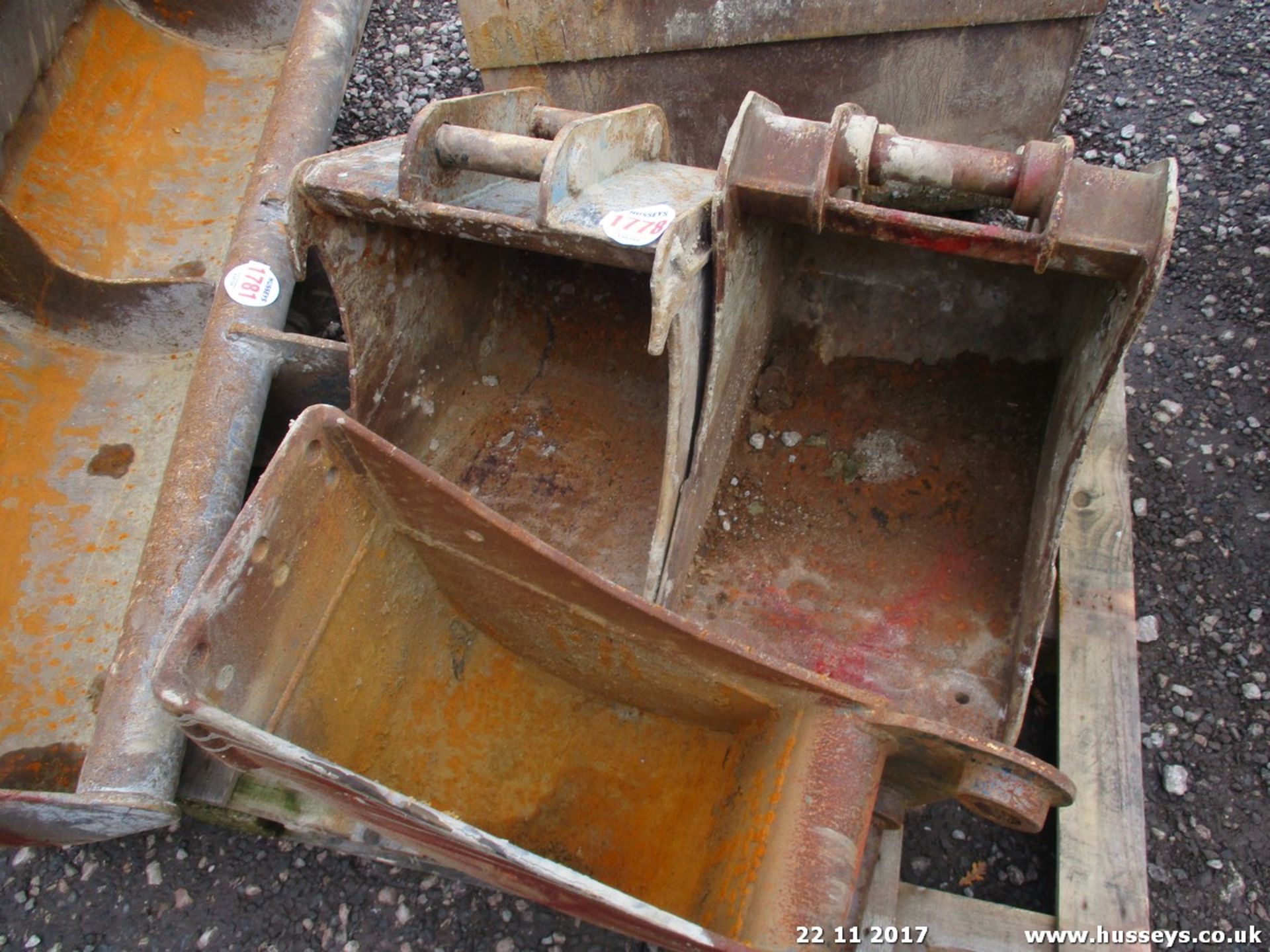 3 EXCAVATOR BUCKETS