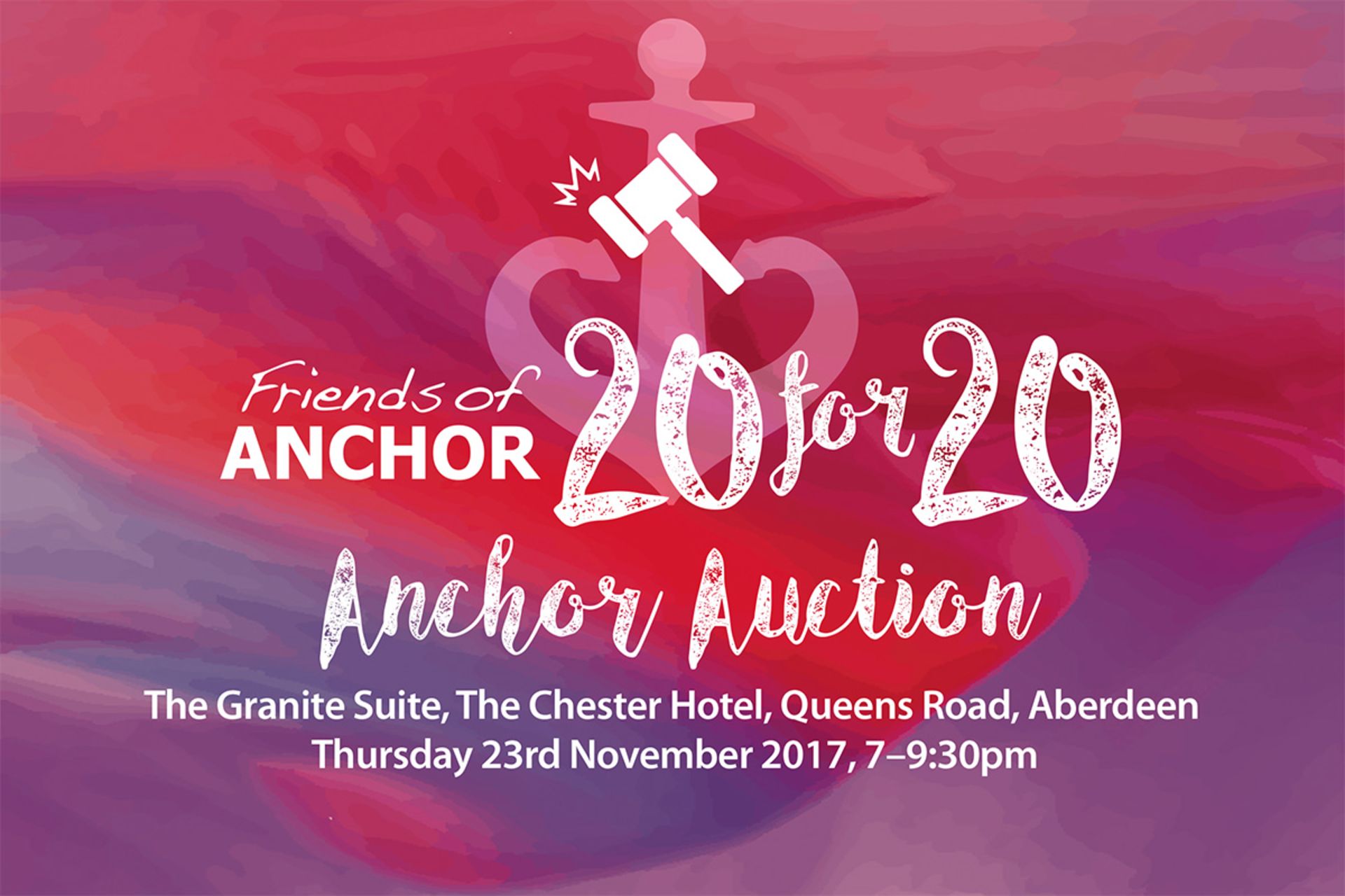 20for20 Anchor Voyage Charity Auction at Chester Hotel, Aberdeen