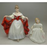 Two Royal Doulton figures, Amanda, HN2996 and Sara,