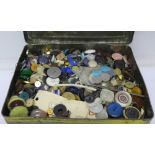 A tin of buttons