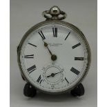A John Forrest silver fusee pocket watch, the movement marked Chronometer Maker to the Admiralty,