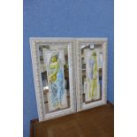 A pair of Italian style mirrors