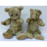 Two mid 20th Century Teddy bears