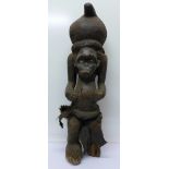 An African Belu Monkey maternity statue,