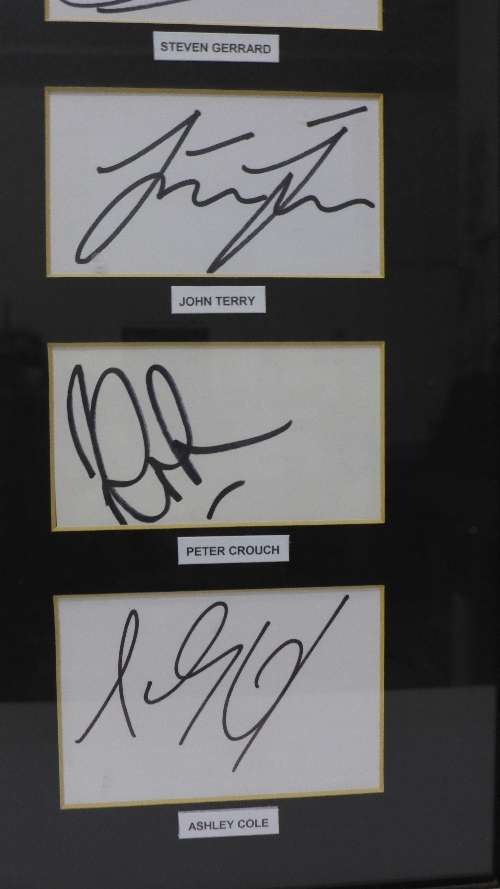 2006 England World Cup squad mounted signatures, - Image 4 of 6