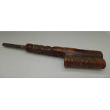 An African Bamun carved ceremonial pipe