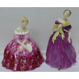 Two Royal Doulton figures, Victoria, HN2471 and Adrienne,