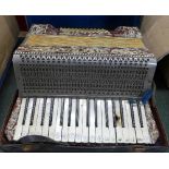 A piano accordion,