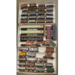 A collection of forty-five mainly model railway wagons