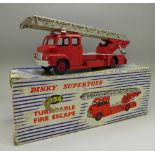 A Dinky Supertoys 956 Turntable Fire Escape Truck,