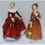 Two Royal Doulton figures, Julia, HN2705 and Fragrance, 1991,