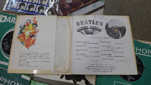 Twenty-five Beatles 45rpm records including Hard Days Night, Magical Mystery Tour, EPs, etc. - Image 2 of 3