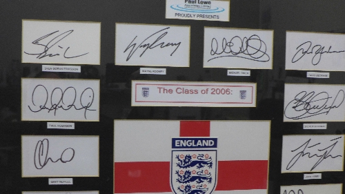 2006 England World Cup squad mounted signatures, - Image 2 of 6