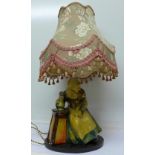 A Wade figural table lamp, early 20th Century,