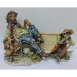 Two Capodimonte figures, one with certificate,