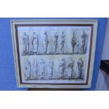 A Henry Spencer Moore OM CH FBA (1898 - 1986) lithograph, Standing Figures,