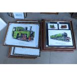 Assorted locomotive prints