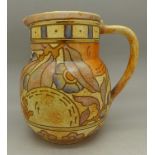 A Bursley Ware Charlotte Rhead jug,