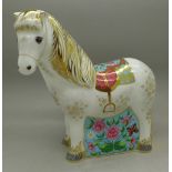 A limited edition Royal Crown Derby Shetland Pony paperweight,