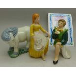 A Wade Prince Charming, Cinderella and a membership piece Shetland Pony,