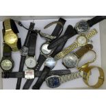 Gentleman's wristwatches, including Casio, Accurist, Mondial, Limit, etc.