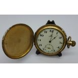 An Omega full hunter pocket watch,