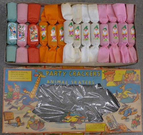 A box of vintage Party Crackers and Animal Skaters - Image 2 of 2