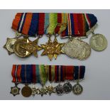Eight medals and miniatures to 39747 L.C.