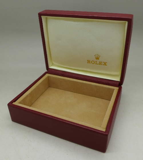 A red Rolex wristwatch box - Image 3 of 6