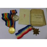 A trio of WWI medals to Lt. M.A.R. Kannemeyer, 20th M.R.