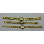 Three lady's Rotary wristwatches
