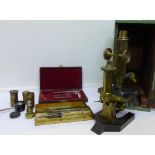 Surgical and medical instruments and a brass microscope R & J Beck Ltd.
