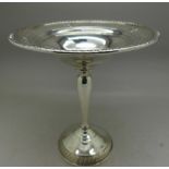 A weighted sterling silver tazza, height 16.