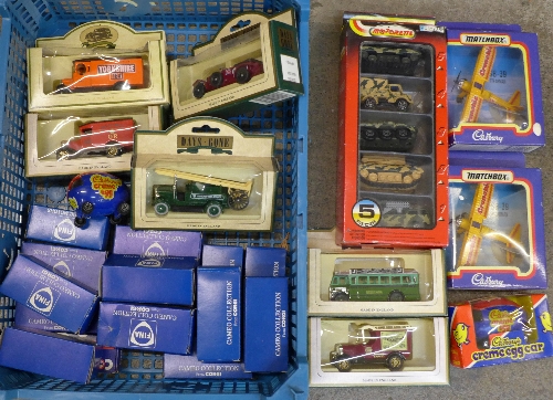 Model vehicles including Corgi, Matchbox, Days Gone,