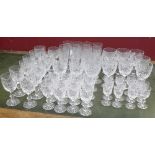A suite of Edinburgh crystal glass, 12 champagne,