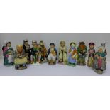 The Charles Dickens Toby Jug collection, set of twelve,
