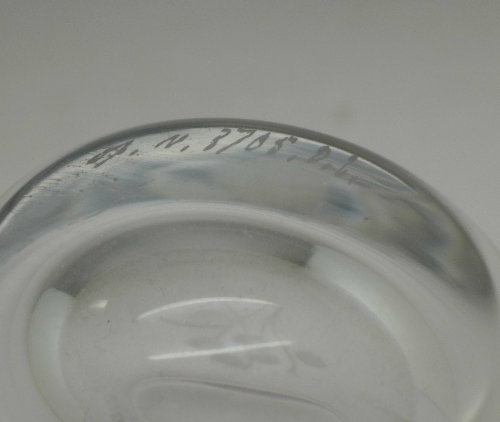 A Swedish glass vase, marked with number 3705, 11. - Image 2 of 2