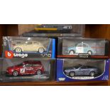 Model vehicles; Minichamps Morris Minor Police, Motor Max, Burago,