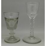 Two early drinking glasses,