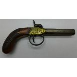 A Belgian percussion pistol,