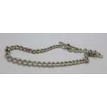 A silver Albert chain,