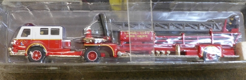 Model vehicles; three Oxford Haulage Company, Autoart Ford Focus, Corgi Fire Engine, - Image 3 of 3
