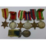 A set of seven WWII medals to 213680 A.F.