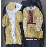 A Henry VIII reproduction robe