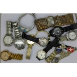 Wristwatches including Swiss Hills and Citizen
