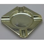 A silver ashtray, Zimmerman, Birmingham 1916,