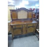 A mahogany sideboard