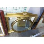 Two gilt framed mirrors