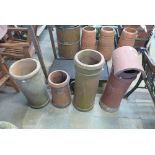 Four chimney pots